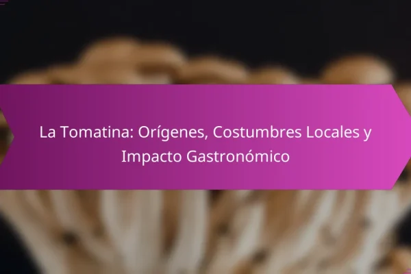La Tomatina: Orígenes, Costumbres Locales y Impacto Gastronómico